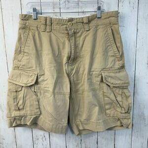 Polo Ralph Lauren Men's Beige Classic Chino Cargo Shorts Size 35 Waist